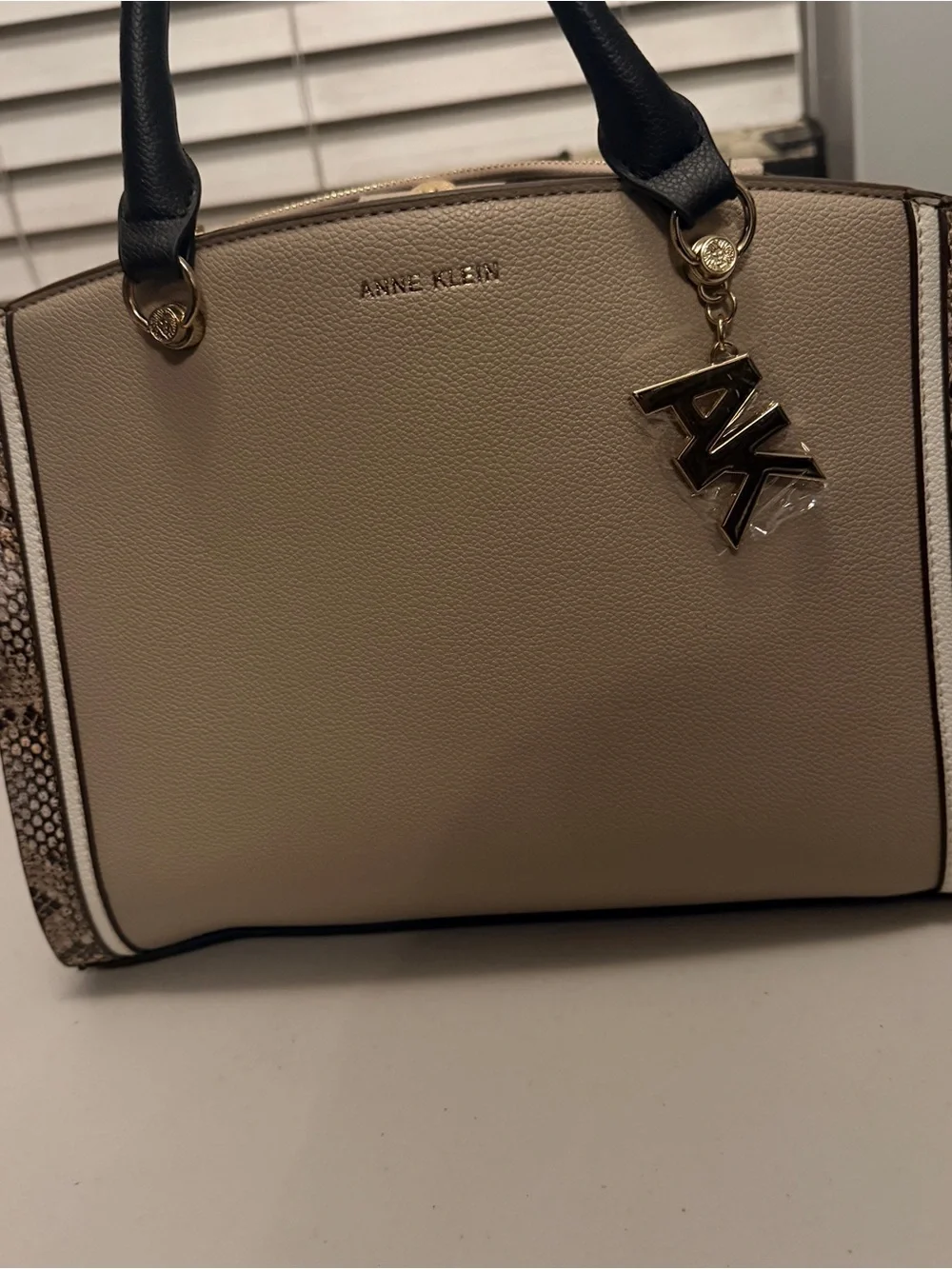 Anne Klein structured satchel